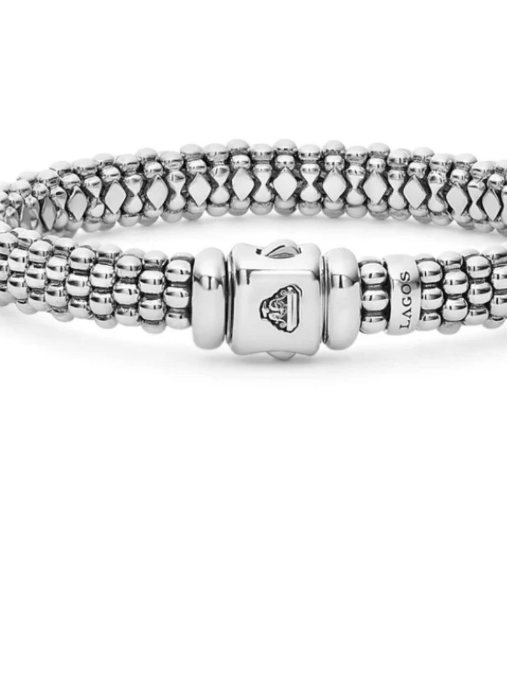 Lagos Silver Caviar Bracelet 9mm in Silver Size Medium (7) - Picture 5 of 12